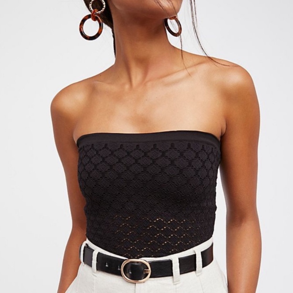 Free People Honey Textured Tube Top